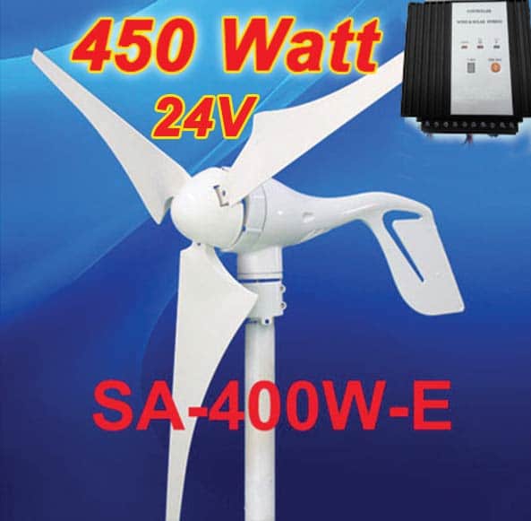 450 Watt / 24v Ανεμογεννήτρια+ controller 600watt