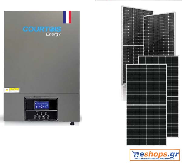 Υβριδικός Inverter Courtois Energy 3500W (εκθεσιακός 15μήνες εγγύηση) Πληροφορίες- τεχνικά στοιχεία-φωτοβολταικα- Υβριδικός inverter any grid MPS V PLUS 3500 Courtois Energy Γαλλίας χωρίς μπαταρίες για αυτονομα φωτοβολταικά