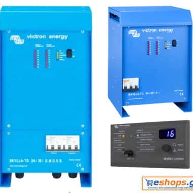 Victron Skylla-TG 24/30 GMDSS 120/240V (excl. panel) φορτιστής μπαταριών Victron Skylla-TG 24/30 GMDSS 120/240V (excl. panel) φορτιστής μπαταριών, αδιάβροχος φορτιστής 30A για σκάφη, τροχόσπιτα & αυτόνομα φωτοβολταϊκά.
