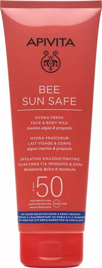 Apivita Bee Sun Safe Hydra Fresh Face &amp<semi> Body Milk SPF50 200ml