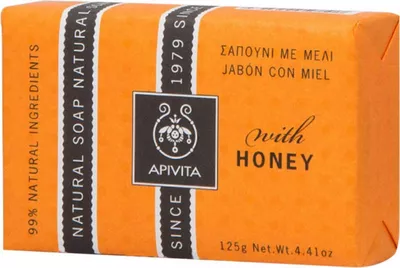 Apivita Natural Soap Honey 125gr