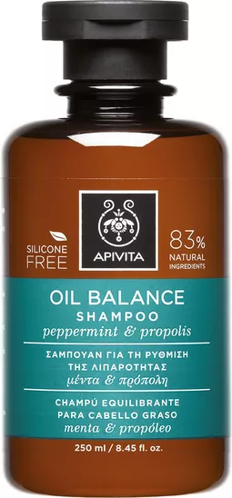 Apivita Oil Balance Shampoo Μέντα &amp<semi> Πρόπολη 250ml