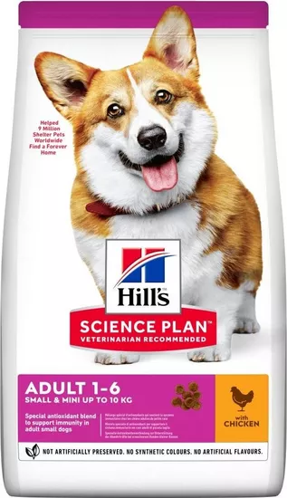 Hill’s Science Plan Adult 1-6 Small &amp<semi> Mini Chicken 3kg