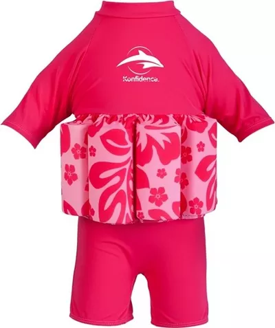Konfidence Float Suit Pink Hibiscus