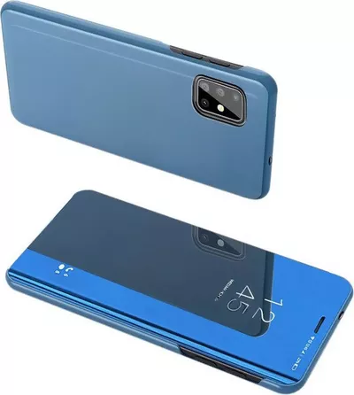 Powertech Clear View Book Blue (Galaxy A71 5G)
