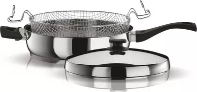 Pyramis Classic Τηγάνι με Δίχτυ 28cm