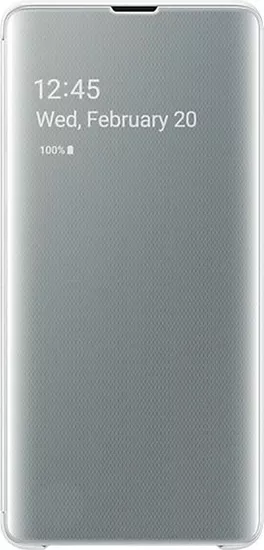 Samsung Clear View Cover White (Galaxy S10+)