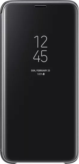 Samsung Clear View Standing Cover Black (Galaxy S9)