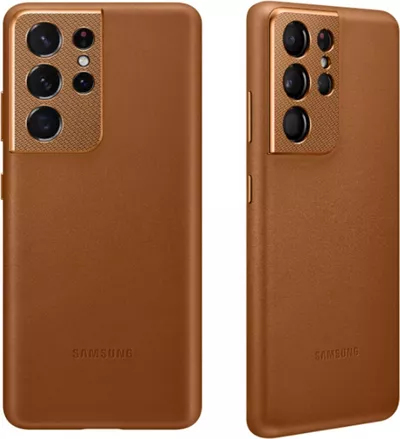 Samsung Leather Cover Brown (Galaxy S21 Ultra 5G)