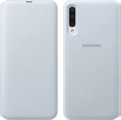 Samsung Wallet Cover White (Galaxy A50)