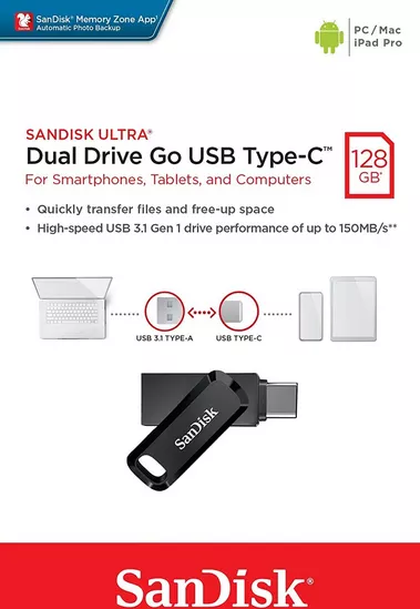 Sandisk Ultra Dual Drive Go 128GB USB 3.2