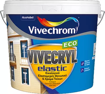 Vivechrom Vivecryl Elastic Λευκό 10lt