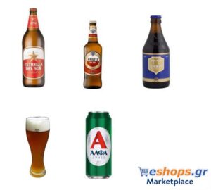 Μπίρες, ποικιλία, μάρκες, χωρίς αλκοόλ, Lager, μαύρες, ξανθιές, τιμές