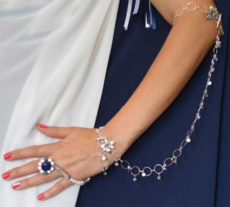 Χειροποίητο αξεσουάρ σετ με κρύσταλλα Swarovski