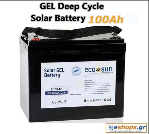 ecogel 100 ah ecosun GEL 100ah deep discharge battery for photovoltaic