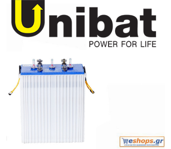Batteria fotovoltaica Unibat 2V ExC-T 1500 (1501Ah c120) - per impianti fotovoltaici e turbine eoliche - Batteries eshops.gr