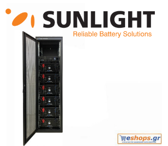 Sunlight LiON ESS 5.12 in 16U cabinet - Lithium battery-for photovoltaics and wind turbines