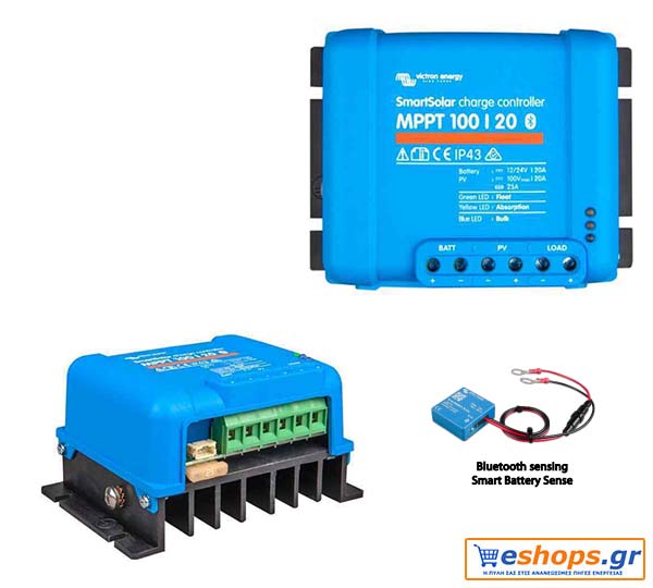 MPPT-100/20-48V  Victron Energy SmartSolar 12v 24v 48v 20 Amp MPPT Solar  Charge Controller