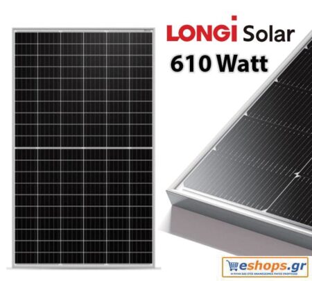 Fotovoltaik panel LONGI quyoshli BIFACIAL GLASS-GLASS LR7-72HGD-610M LS-610TC-M/144/N-TYPE/BIFACIAL/FS30/GG/18B/150