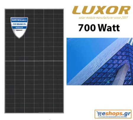 700 vatt - Fotovoltaik Luxor LX-700TC-M/132 ikki yuzli N-tipli TopCon shisha-shisha (Mono) - Germaniya