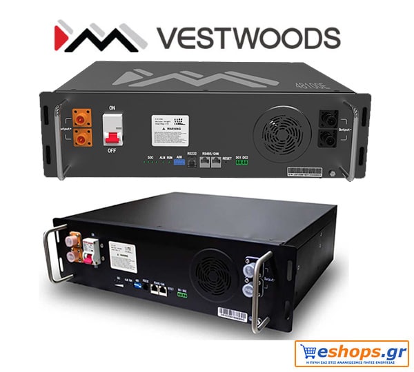 Vestwoods 5.12kwh LifePO4 Lithium VE48100E-P2-5kWh μπαταρία για φωτοβολταϊκά τιμές, προσφορές, τιμές, datasheet/ manual, αποθήκευση Μπαταρίες λιθίου