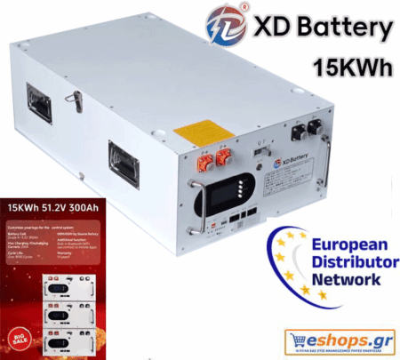 XD BATTERY Lifepo4 15kwh Europe 300Ah 15.36KWH rack mounted lifepo4 για φωτοβολταϊκό