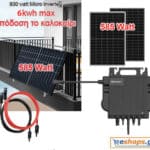 6kwh Φωτοβολταϊκό πριζας μπαλκονιού 800 Watt microinverter 585 watt διασυνδεδεμένο φωτοβολταϊκό μειωση λογαριασμού, Τιμές Πληροφορίες, datasheet