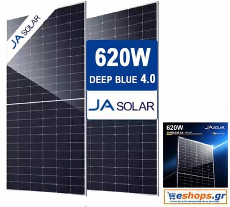 Φωτοβολταϊκό πάνελ JA Solar 620W MONO JAM66D45-620/LB για net billing αυτόνομα φωτοβολταϊκά συστήματα τιμή, τεχνικά στοιχεία datasheet