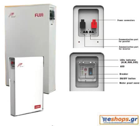 FUJI BATTERY 16kWh LiFePO4 Μπαταρία, αποθήκευση αυτόνομα συστήματα φωτοβολταϊκών