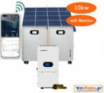 10kw 50kwh-60kwh Αυτόνομο φωτοβολταϊκό για σπίτι με φόρτιση αυτοκινήτου + Inverter charger υβριδικό 11000 watt ( 11kw υβριδικό μειωση λογαριασμού ηλεκτρικού