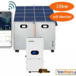 10kw 50kwh-60kwh Αυτόνομο φωτοβολταϊκό για σπίτι με φόρτιση αυτοκινήτου + Inverter charger υβριδικό 11000 watt ( 11kw υβριδικό μειωση λογαριασμού ηλεκτρικού