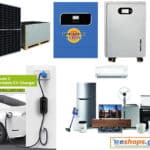 50kwh-60kwh (καλοκαίρι) Αυτόνομο φωτοβολταϊκό πακέτο-ΒΑΣΙΚΟ με 22 Φ/Β πάνελ 460 WATT +Υβριδικό Inverter charger 11kw-ON-OFF-GRID + 16KWH LIFEPO4 για Κουζίνα-Φούρνο, Πλυντήριο+Κλιματιστικό+ηλεκτρικό σίδερο+σκούπα+φόρτιση αυτοκινήτου 