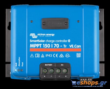 Victron SmartSolar MPPT 150/70-MC4 - MPPT Ρυθμιστής Φόρτισης 70A Φωτοβολταικών - Ανεμογεννητριών Ρυθμιστές MPPT Victron φωτοβολταϊκα αυτόνομα eshops.gr