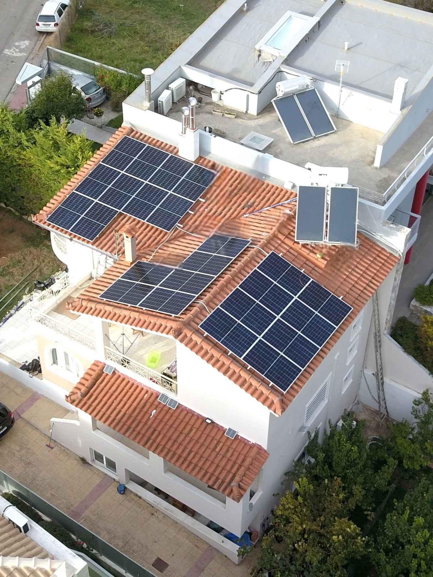 Net Billing Κρυονέρι - φωτοβολταϊκό 9,9 kW σε στέγη με 22 πάνελ Luxor 450W